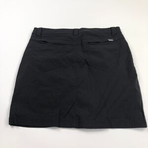 Eddie Bauer TRAVEX 6 (Fits 31W) Trek Trail Nylon Skirt Skort 3.5" Shorts Black